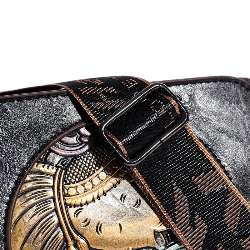 Moods Vintage Style Cross Body Bags Women Elephant Embossed Mini Square Shoulder Messenger Bag
