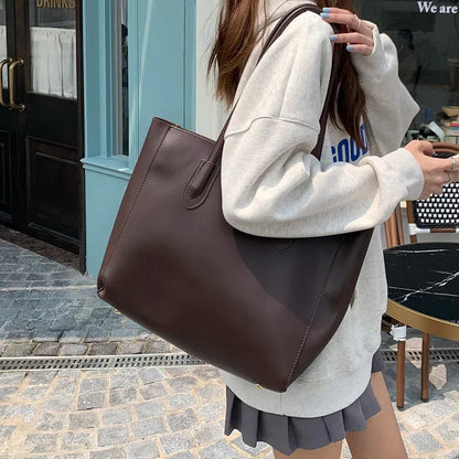 Large Capacity Vintage Tote Bag – Women's Shoulder Bag