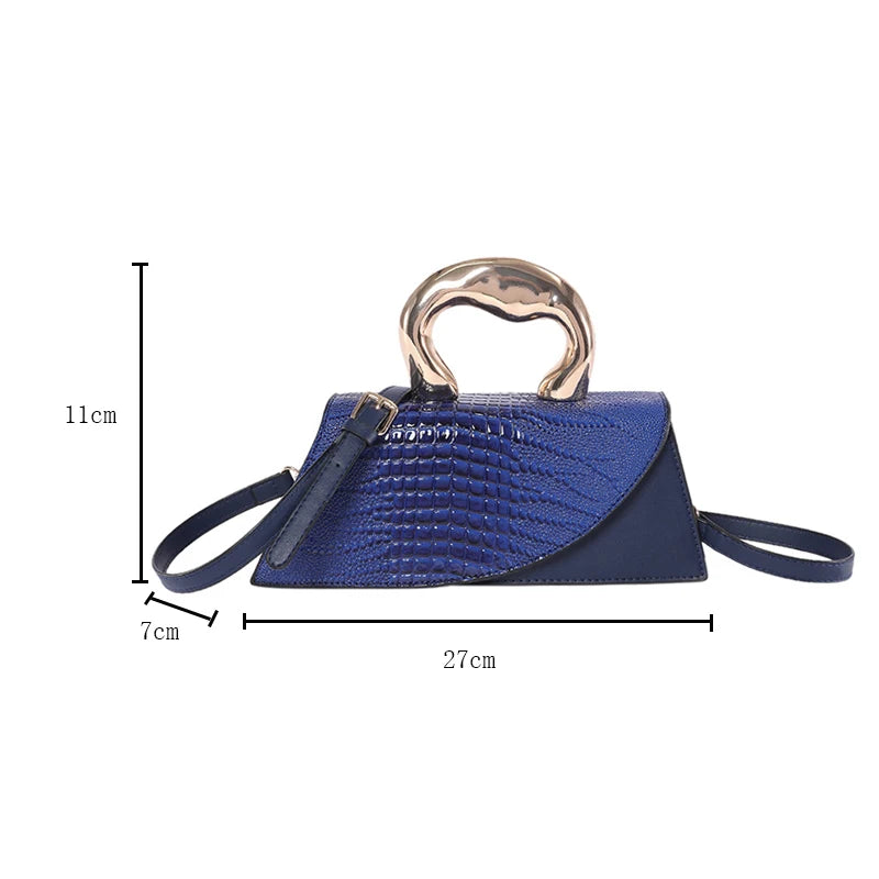 Crocodile Pattern Crossbody Bag – Women's Designer Handbag