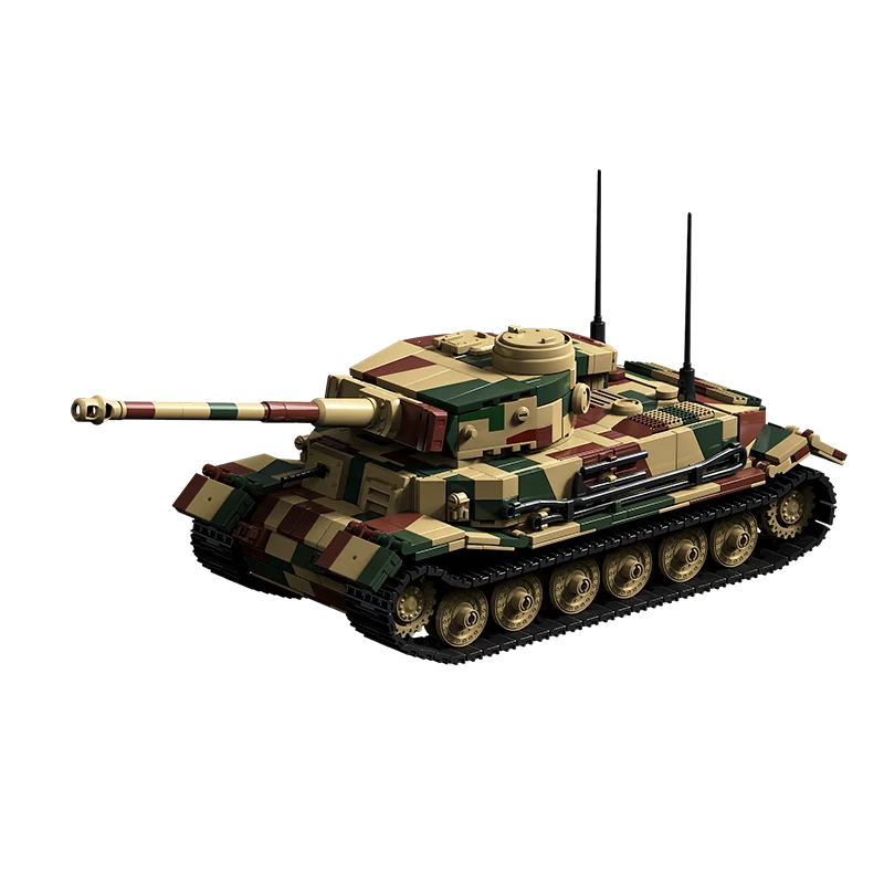 King Tiger Heavy Tank Building Blocks Set – WWII Military Model