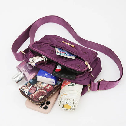 Waterproof Oxford Crossbody Bag for Women – Large Capacity Shoulder Purse