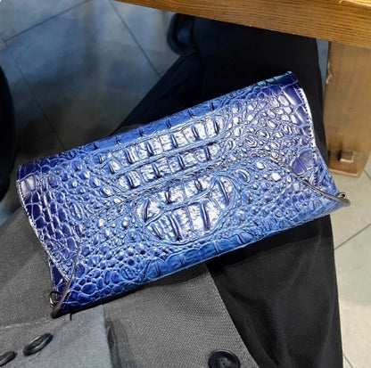 Crocodile Pattern Clutch Envelope Bag for Women