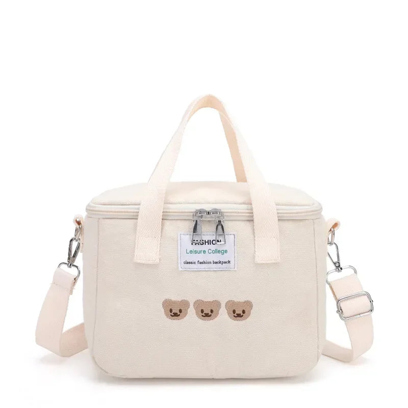 Cute Bear Insulated Lunch Bag – Kids & Family Cooler Tote