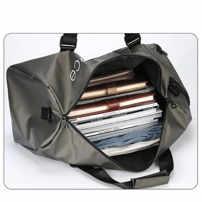 Waterproof Gym Duffle Bag with Shoe Compartment – Large Capacity Sports Bag