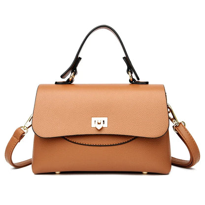 Women's Leather Crossbody Bag – Large Capacity Shoulder Handbag