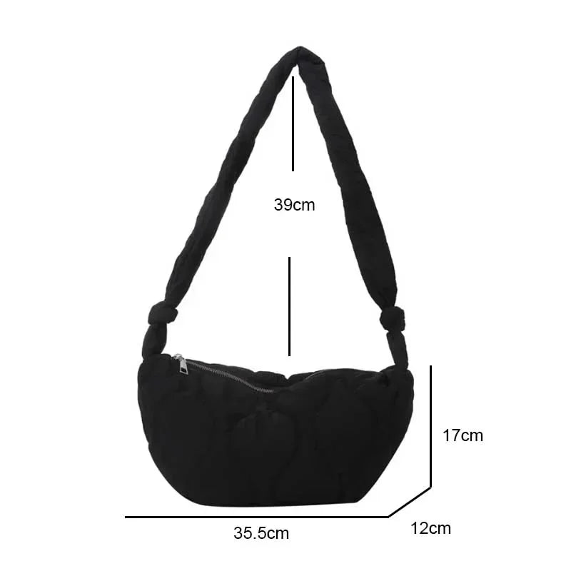 Quilted Puffer Tote Bag for Women – Soft Padded Crossbody Handbag