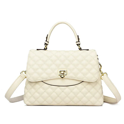 Women's Leather Crossbody Bag – Large Capacity Shoulder Handbag