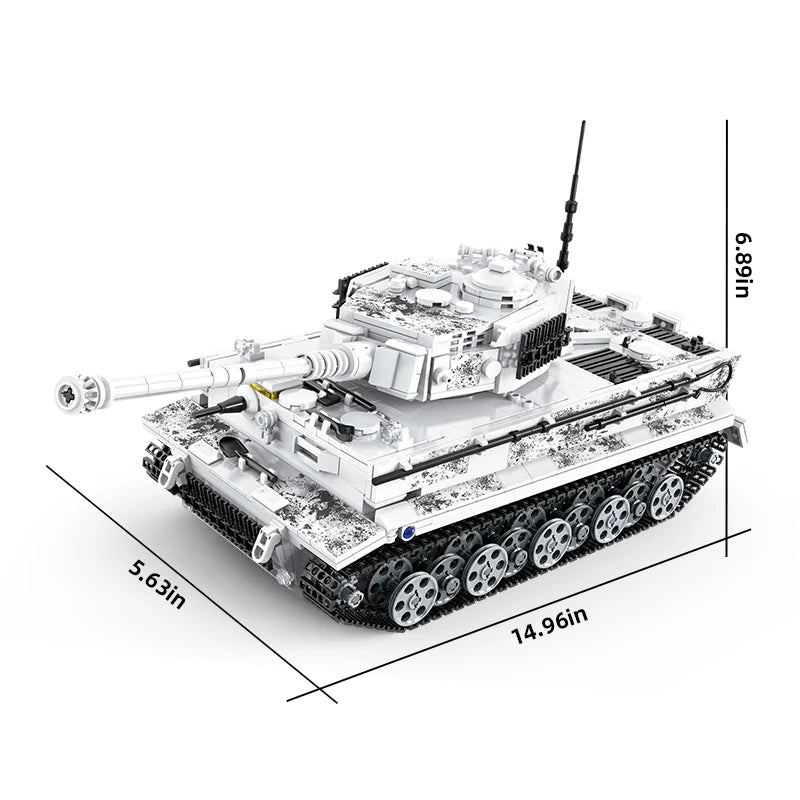 Tiger I Heavy Tank Building Set – WWII Military Brick Model
