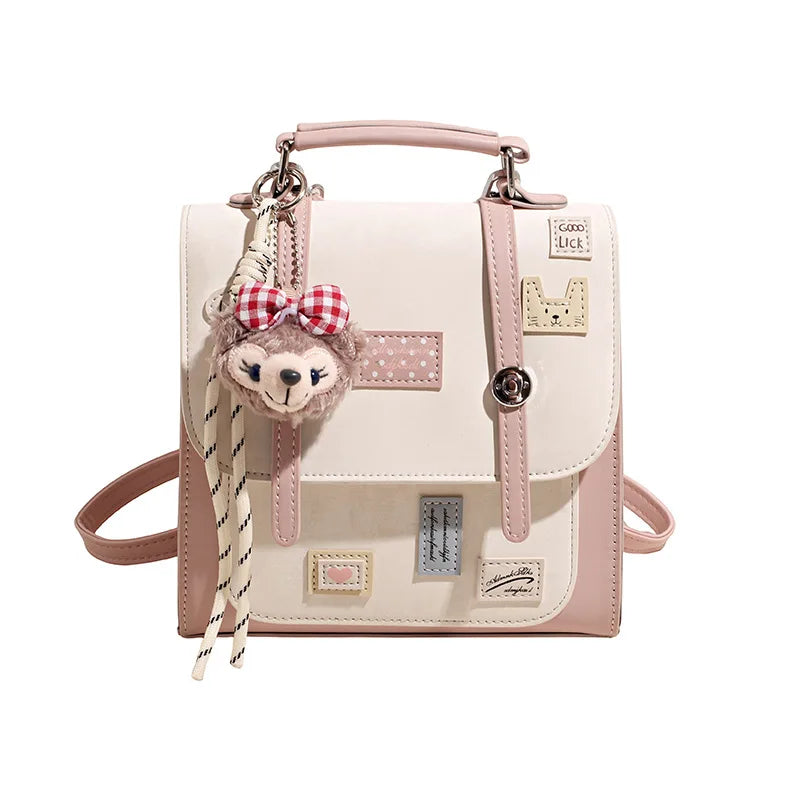 Cute Mini Backpack for Women – Korean Aesthetic Satchel Bag