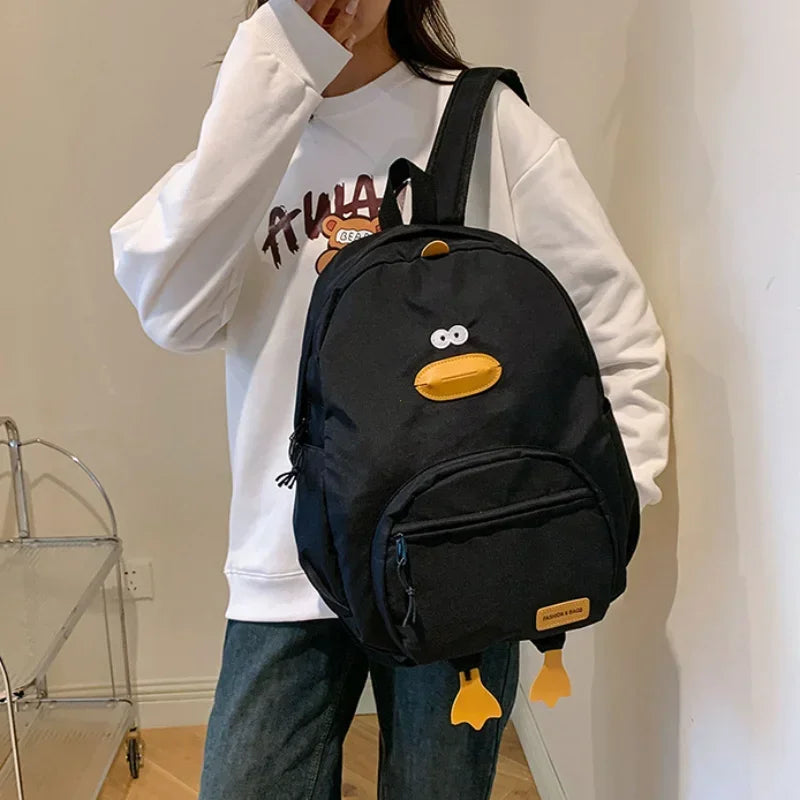 Cute Duck Backpack Kawaii School Bag for Girls & College Students