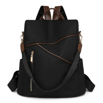 Anti-Theft Women's Nylon Backpack – Large Capacity Travel Shoulder Bag