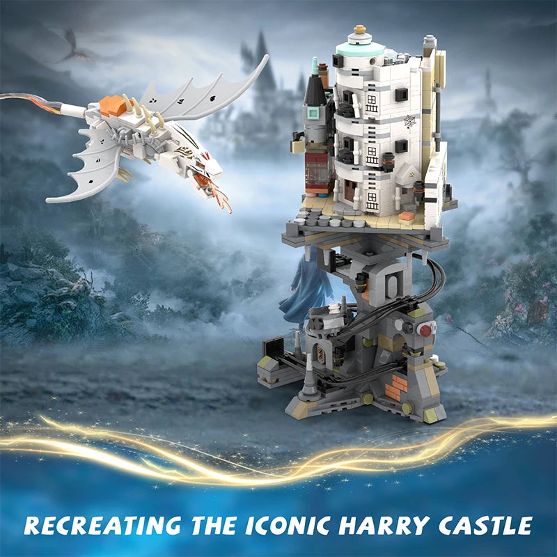 Wizard Tower MOC Building Blocks Set – 1056pcs Magic Dragon Bricks