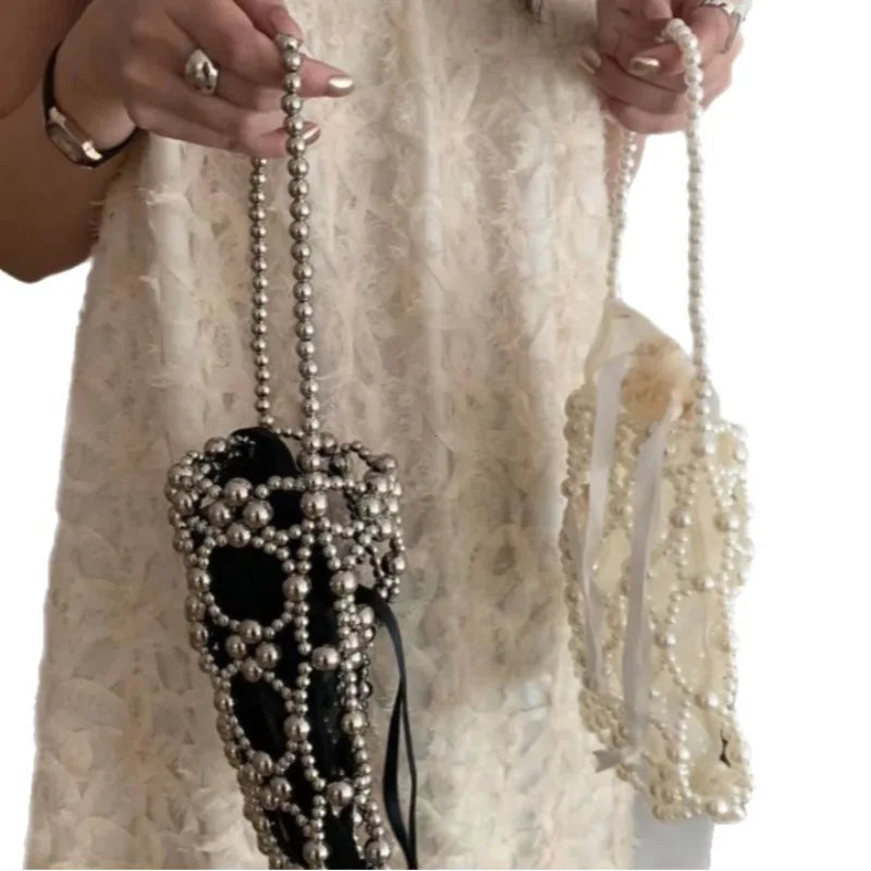 Pearl Crossbody Bag for Women – Elegant Chain Shoulder Purse