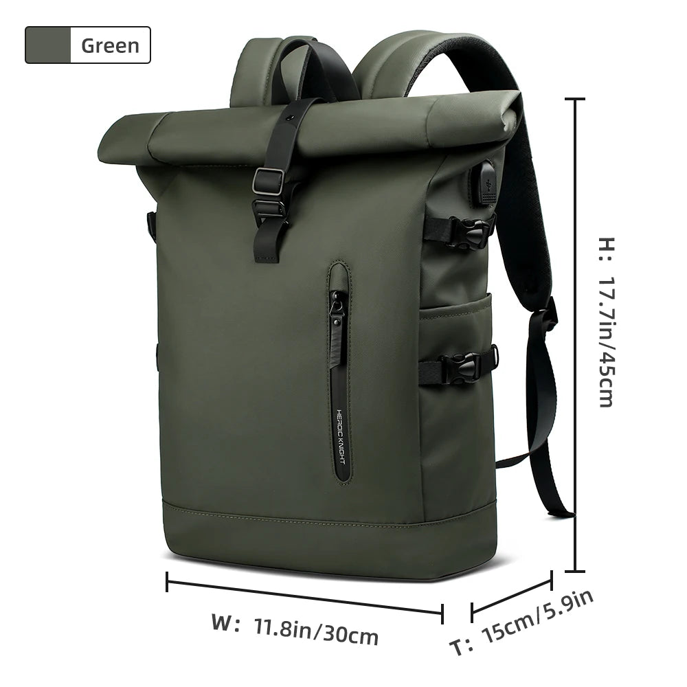 Expandable Waterproof Travel Backpack with 15.6" Laptop Compartment