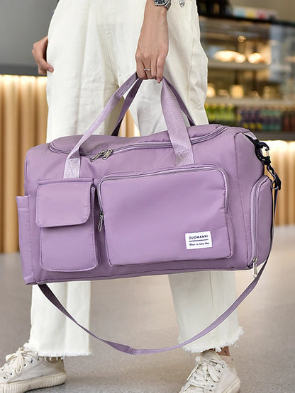Large Capacity Weekender Duffle Bag with Shoe Compartment