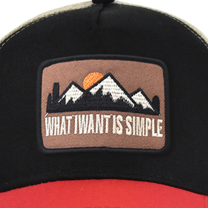 Mesh Breathable Baseball Cap – Embroidery Letter Outdoor Sports Hat