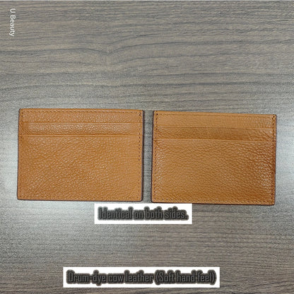 Crocodile Leather Slim Card Wallet – 4-Slot Credit Card Holder for Women