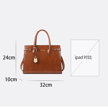 Luxury Leather Tote Bag for Women – Designer Shoulder Handbag