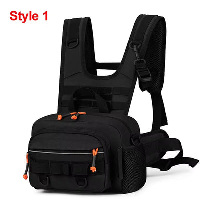Tactical Fishing Vest Chest Bag – MOLLE Outdoor Pack