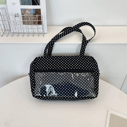 Polka Dot Ita Bag – Y2K Transparent Window Shoulder Bag