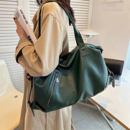Large Capacity Soft Leather Tote Bag for Women