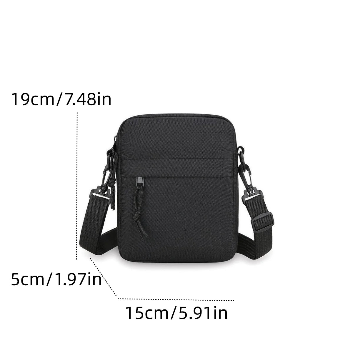 Men's Mini Crossbody Bag – Compact Shoulder Bag for Phone, Coins & Keys