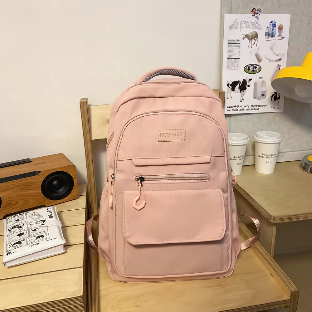 Lightweight Nylon Backpack – Water-Resistant School & Daily Use Bag