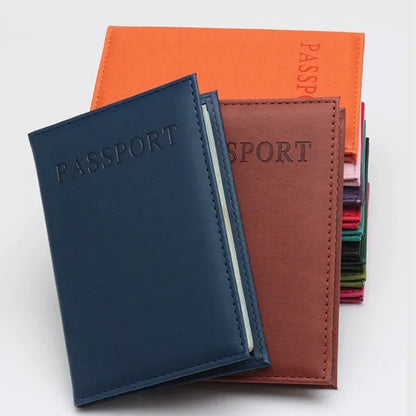 PU Leather Passport Holder – Travel Card Case Wallet