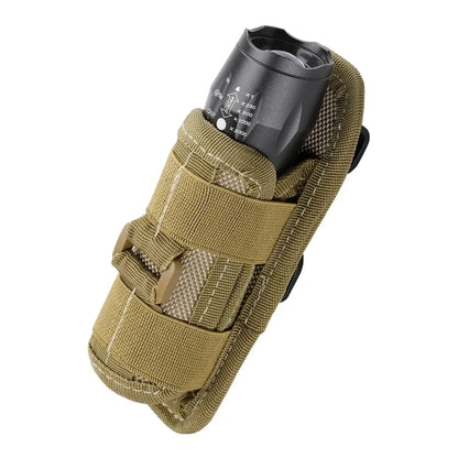 360° Rotatable Flashlight Holder – Tactical Belt Clip Torch Carry Case