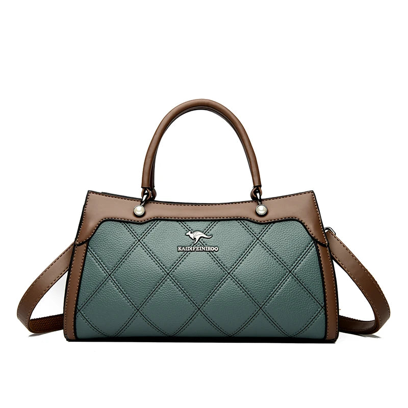 Luxury Leather Tote Bag for Women – Large Capacity Designer Handbag