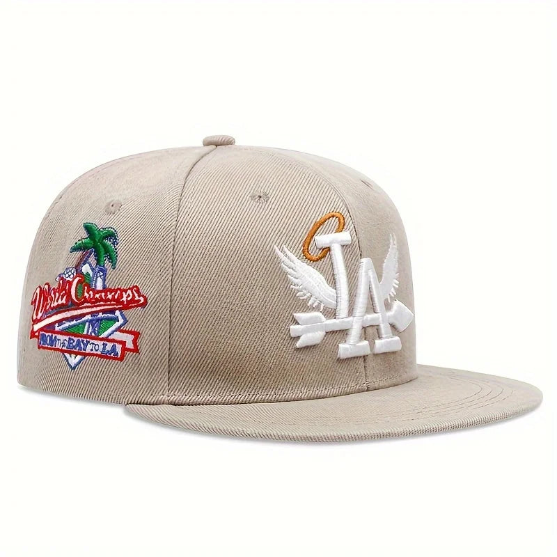 NY Embroidery Snapback Baseball Cap – Unisex Flat Brim Hat