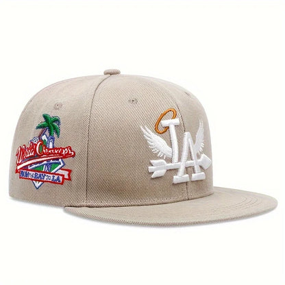 NY Embroidery Snapback Baseball Cap – Unisex Flat Brim Hat