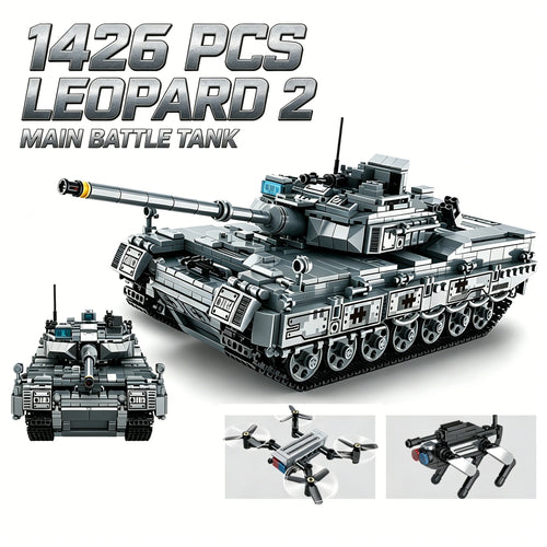 Leopard 2A7 Main Battle Tank Building Blocks Set – 1422 Pcs Military Bricks Model
