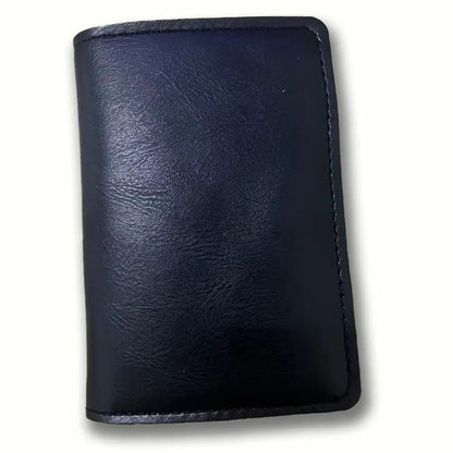 RFID Blocking Slim Leather Wallet for Men – Minimalist Front Pocket Card Holder