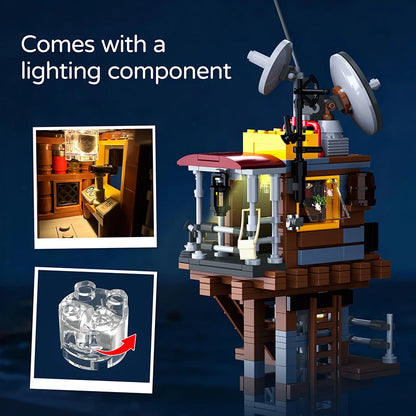 Post-Apocalyptic Outpost Tower MOC Building Blocks Set