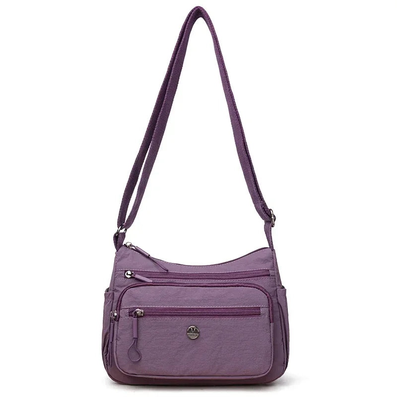 Nylon Crossbody Bag for Women – Large Capacity Multi-Pocket Shoulder Bag