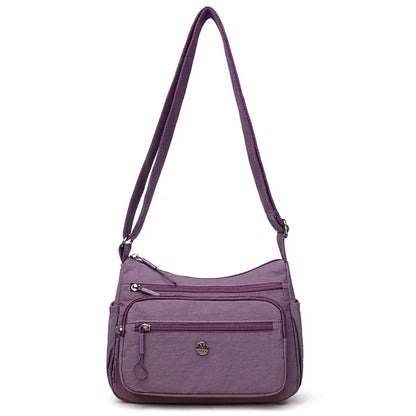 Nylon Crossbody Bag for Women – Large Capacity Multi-Pocket Shoulder Bag