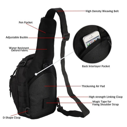 Tactical Sling Daypack – Outdoor Shoulder Bag