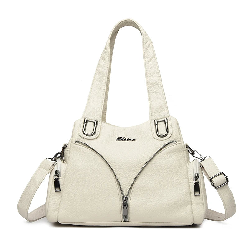 Luxury Leather Shoulder Bag for Women – Designer Crossbody Handbag