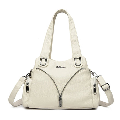 Luxury Leather Shoulder Bag for Women – Designer Crossbody Handbag