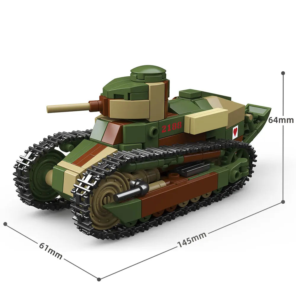 WWI Military Jeep Building Blocks Set – Army Vehicle Model Toy