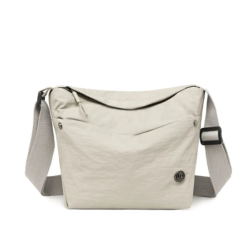 Lightweight Nylon Crossbody Bag – Wide Strap Women's Shoulder Bag