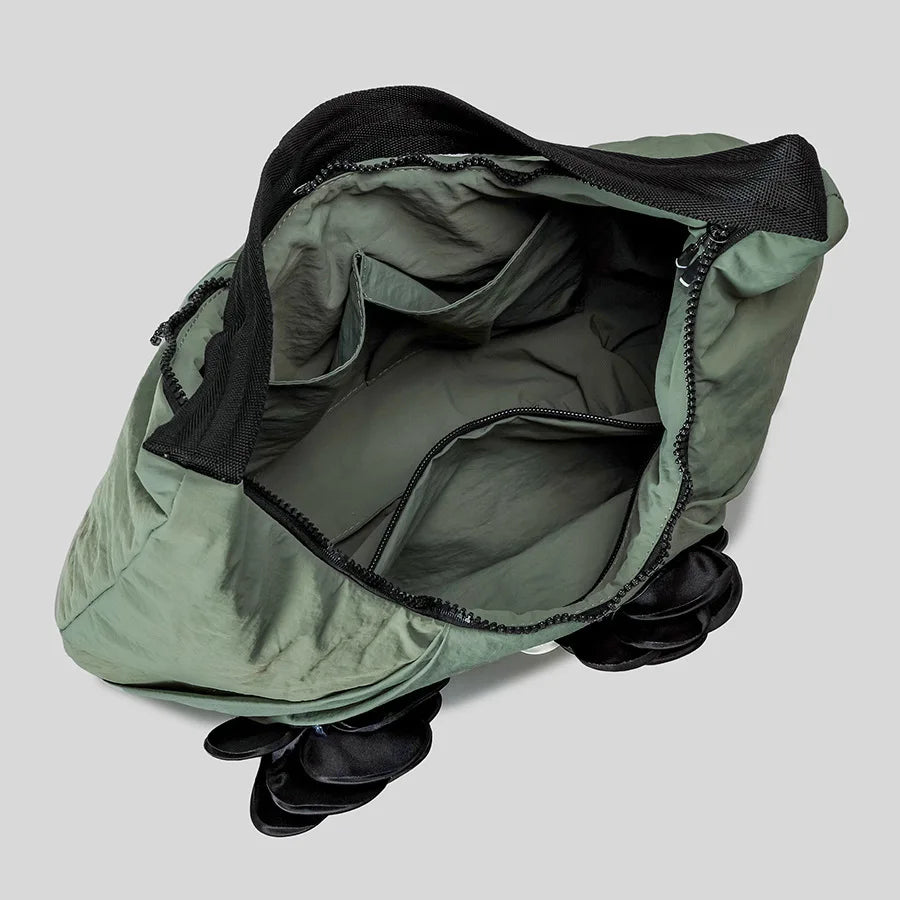 Elegant Camellia Deco Hobos Women Shoulder Bags Casual Nylon Padded Crossbody Large Capacity Puffer