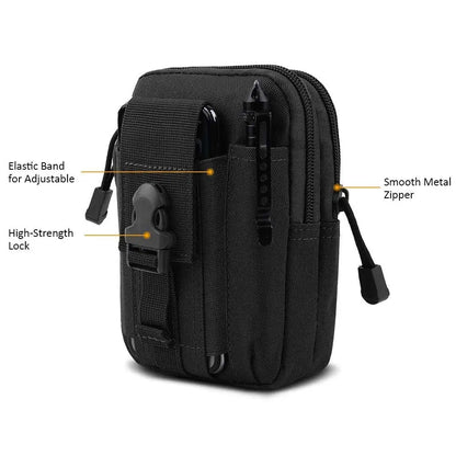 Tactical MOLLE Waist Bag – Military Phone Holster Belt Pouch