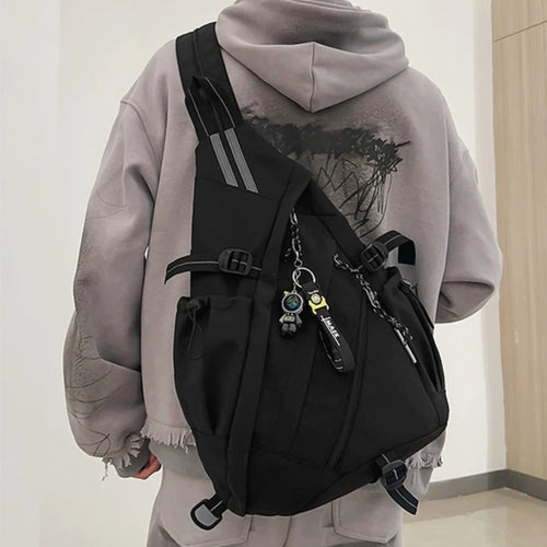 Men's Crossbody Sling Bag – Multi-Functional Sports Chest Pack