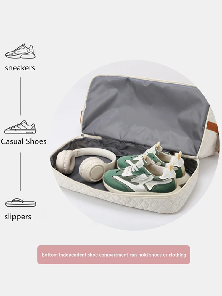 Travel Duffle Bag with Shoe Compartment – Large Weekender
