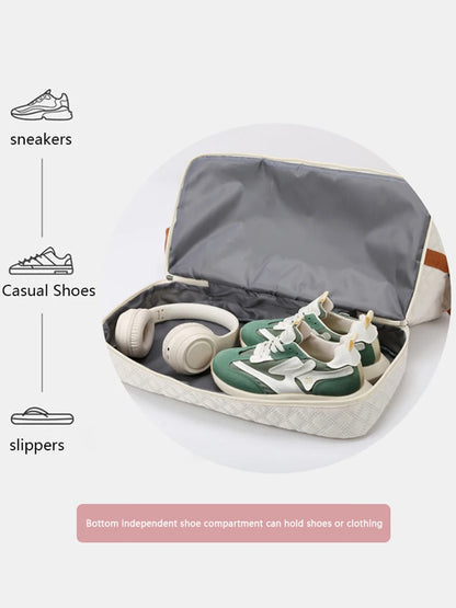 Travel Duffle Bag with Shoe Compartment – Large Weekender