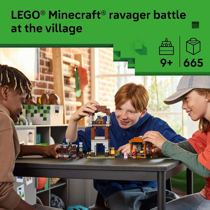 LEGO Minecraft 21278 The Pillager Outpost and Ravager – 665 Pieces, Ages 9+