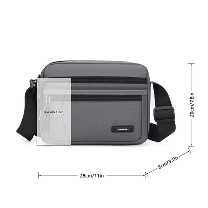 Men's Large Capacity Nylon Crossbody Shoulder Bag