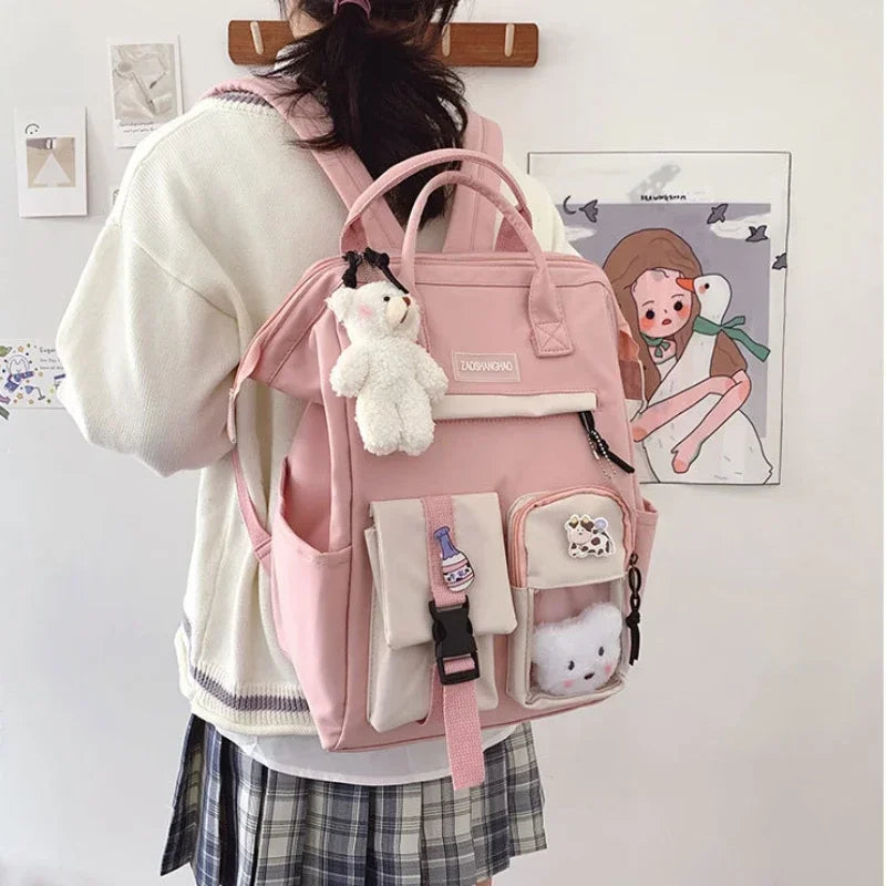 Kawaii Backpack for Women Teen Girls Cute School Bag